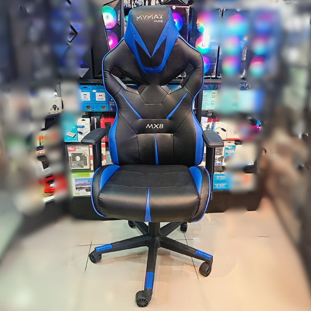 (CA0029) CADEIRA GAMER MYMAX MX8 PRETO/AZUL