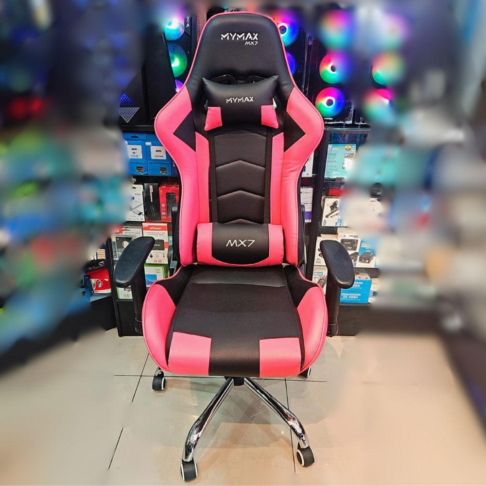 (CA0037) CADEIRA GAMER MX7 PRETO/ROSA