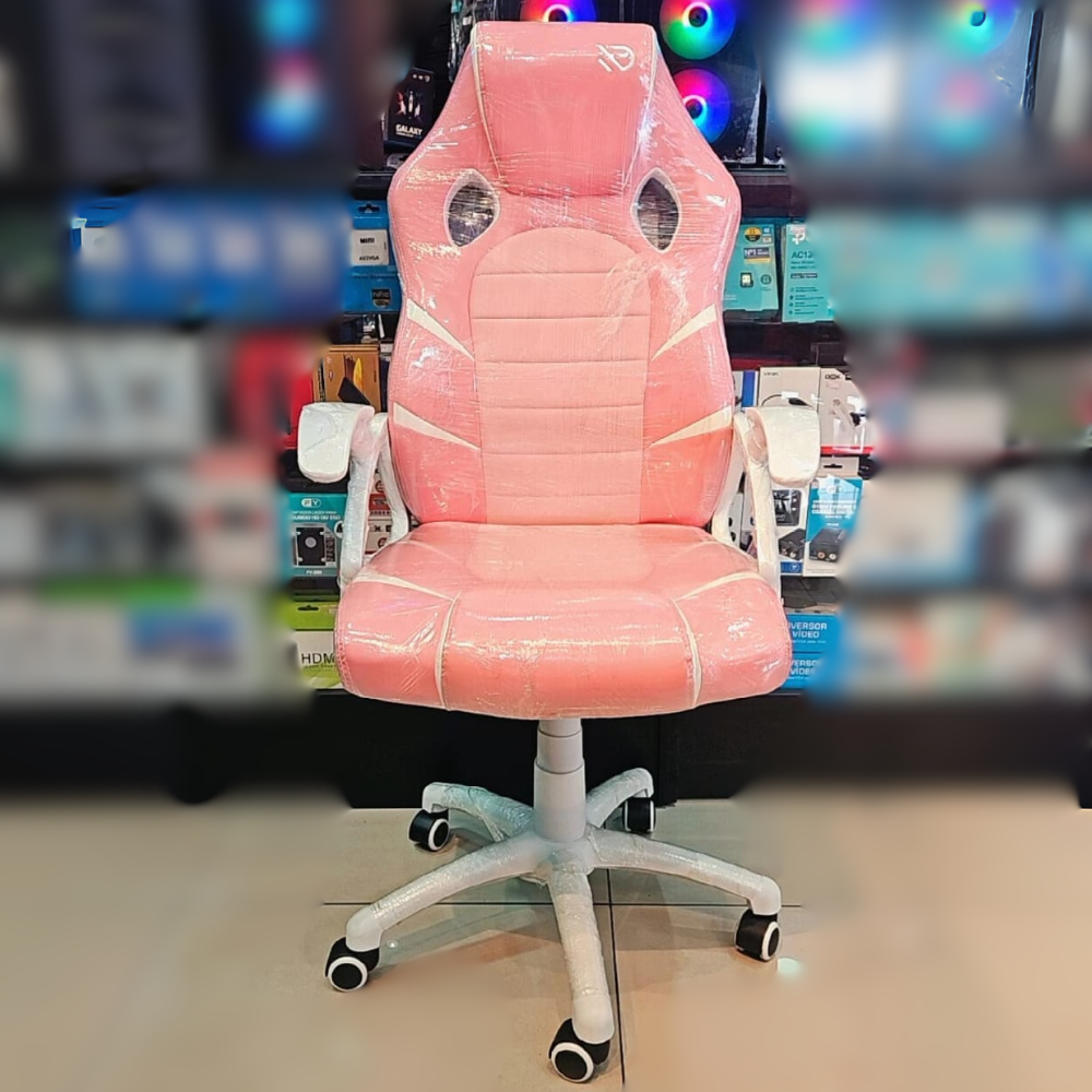 (CA0060) CADEIRA GAMER DUEX ROSA/BRANCO