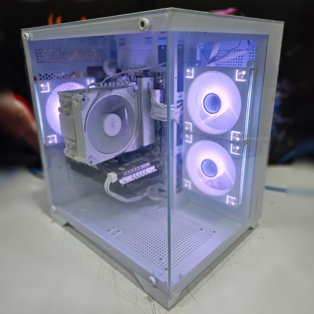 PC AQUÁRIO NINJA BRANCO RYZEN 5500 + RX 580