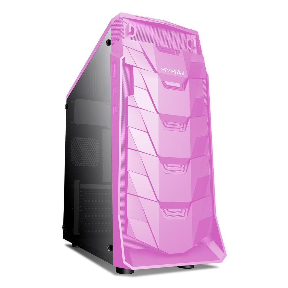 (GB0116) GABINETE GAMER MYMAX TAURUS, ROSA
