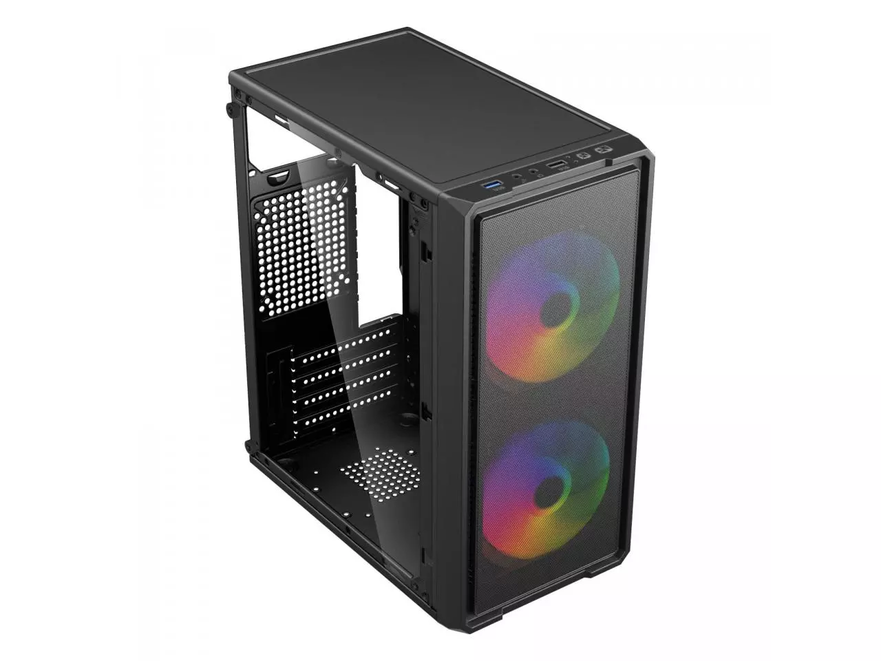 (GB0187) GABINETE GAMER BLUUECASE ZONE, PRETO