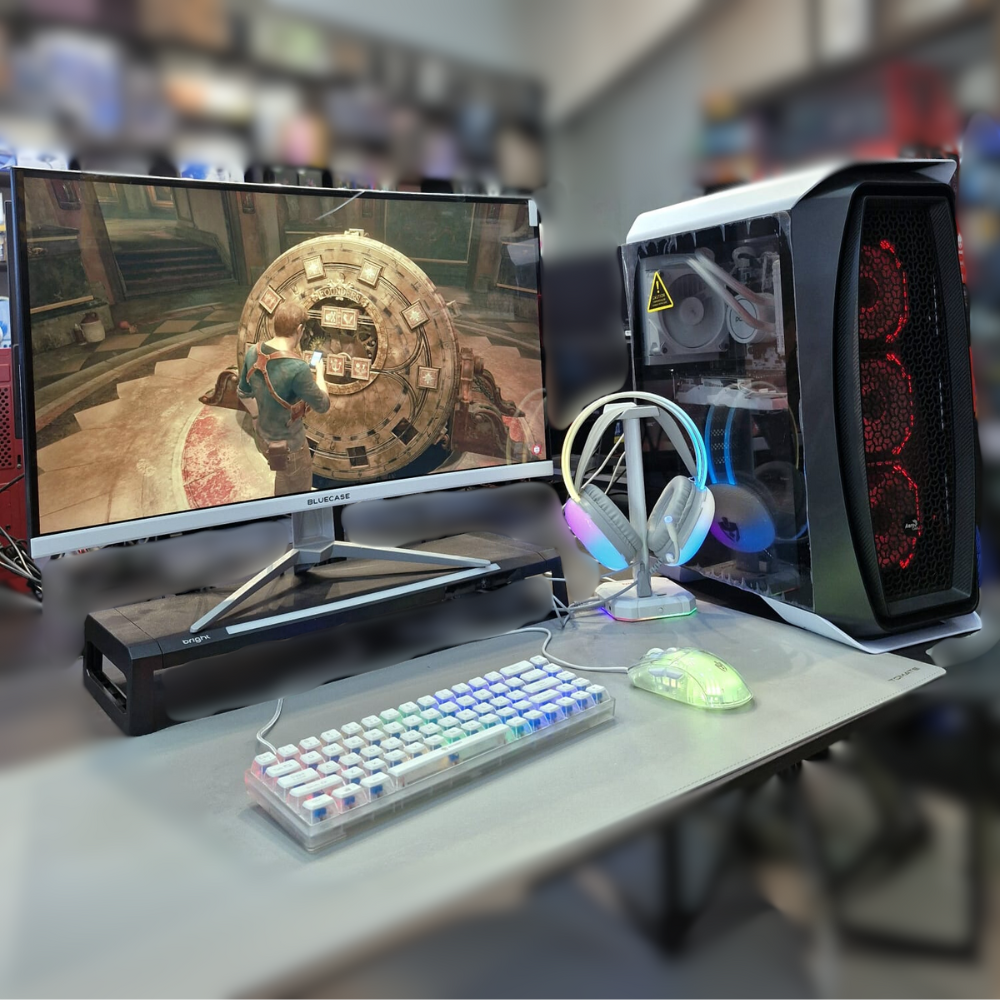 (PC0047) SETUP WHITE Ryzen 5600 + RTX 3050 GALAX 6GB