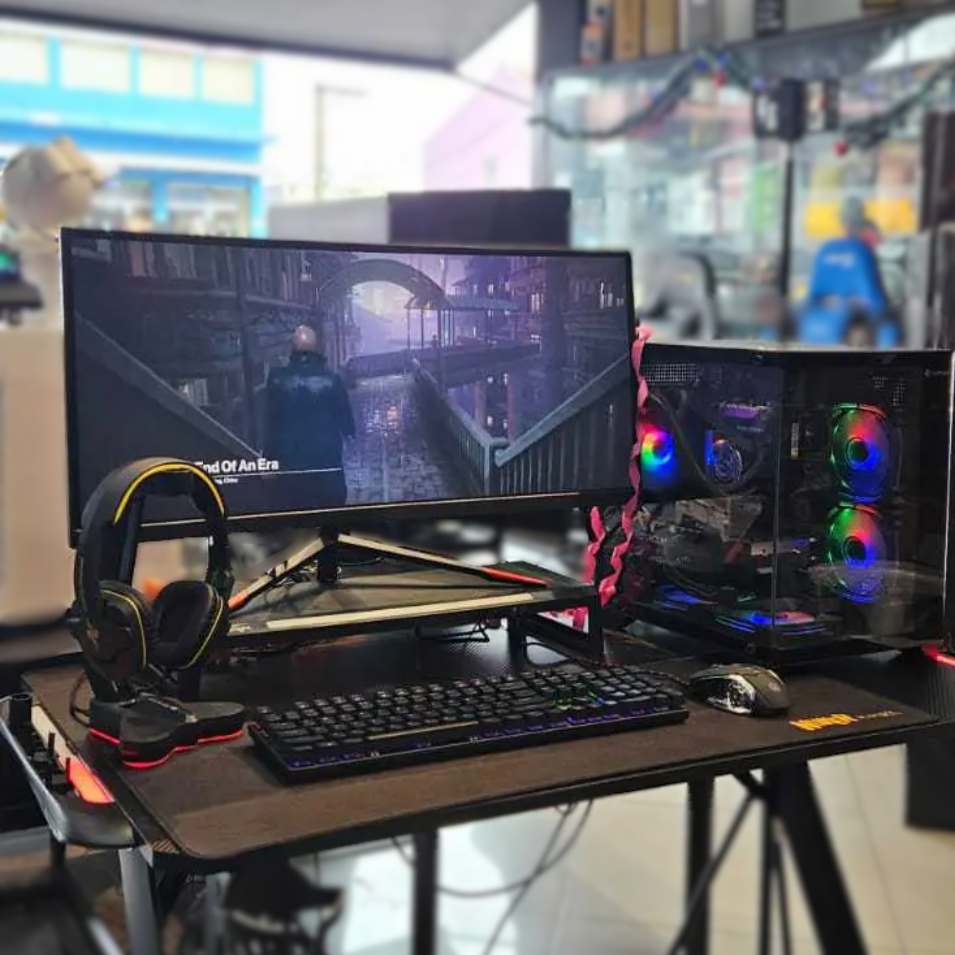 (PC0067) SETUP i5-12400F(12º Gen) + RTX 4060 E GABINETE AQUÁRIO