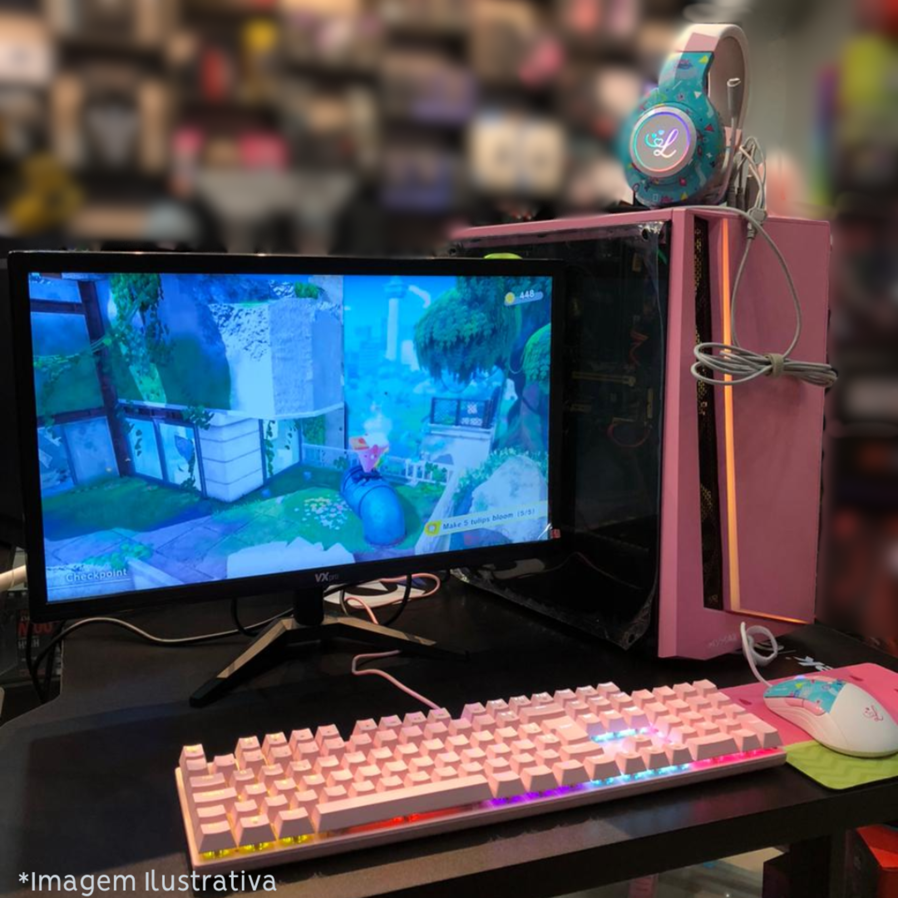 SETUP GAMER PINK - RYZE 4600G